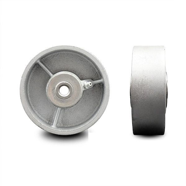 SCC-4" Semi Steel Cast Iron Wheel Only w/Roller Bearing -1/2" Bore-700 lbs Cpty